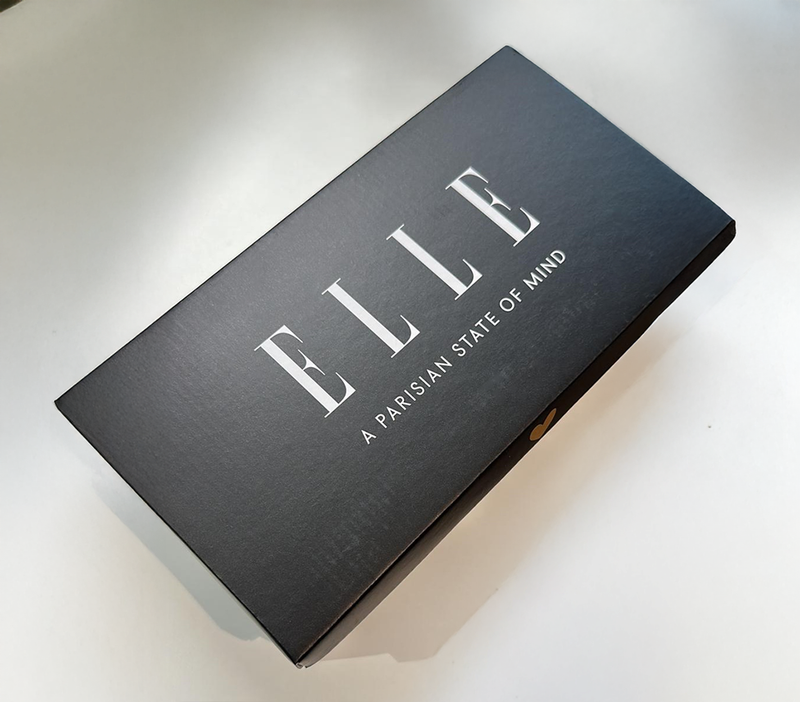 ELLE Footwear shoe box packaging